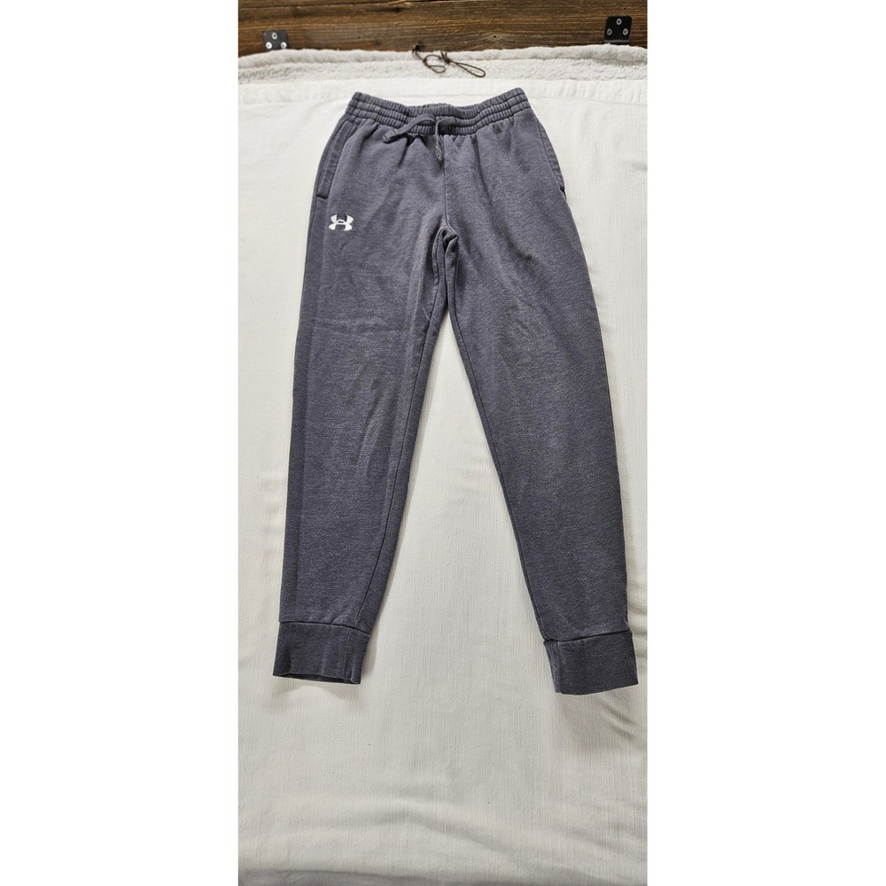 Under Armour‎ Boys Rival Fleece Joggers Charcoal Grey Youth Medium YM Sweatpants